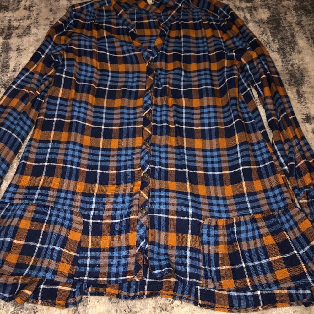 Matilda Jane plaid flannel size Medium